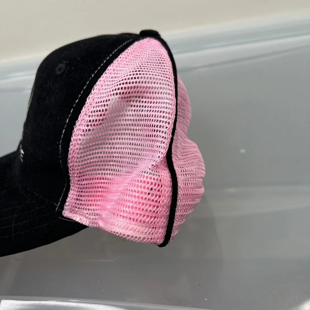 John Deere Hat Womens Adjustable Black Snapback‎ Trucker Cap Mesh Back Tractor